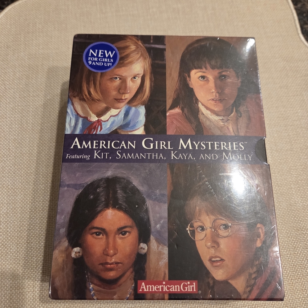 American Girl Mysteries Book Collection with Red and Brown Accents